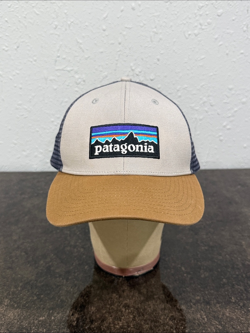 Patagonia Two-Tone Trucker Hat in Cream & Tan